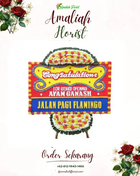 Sewa Papan Bunga Perning